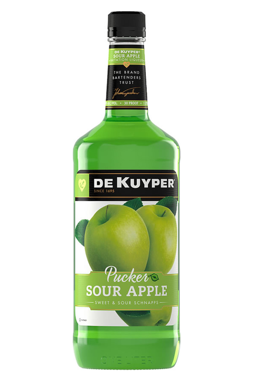 De Kuyper Sour Apple Liqueur 1Lt
