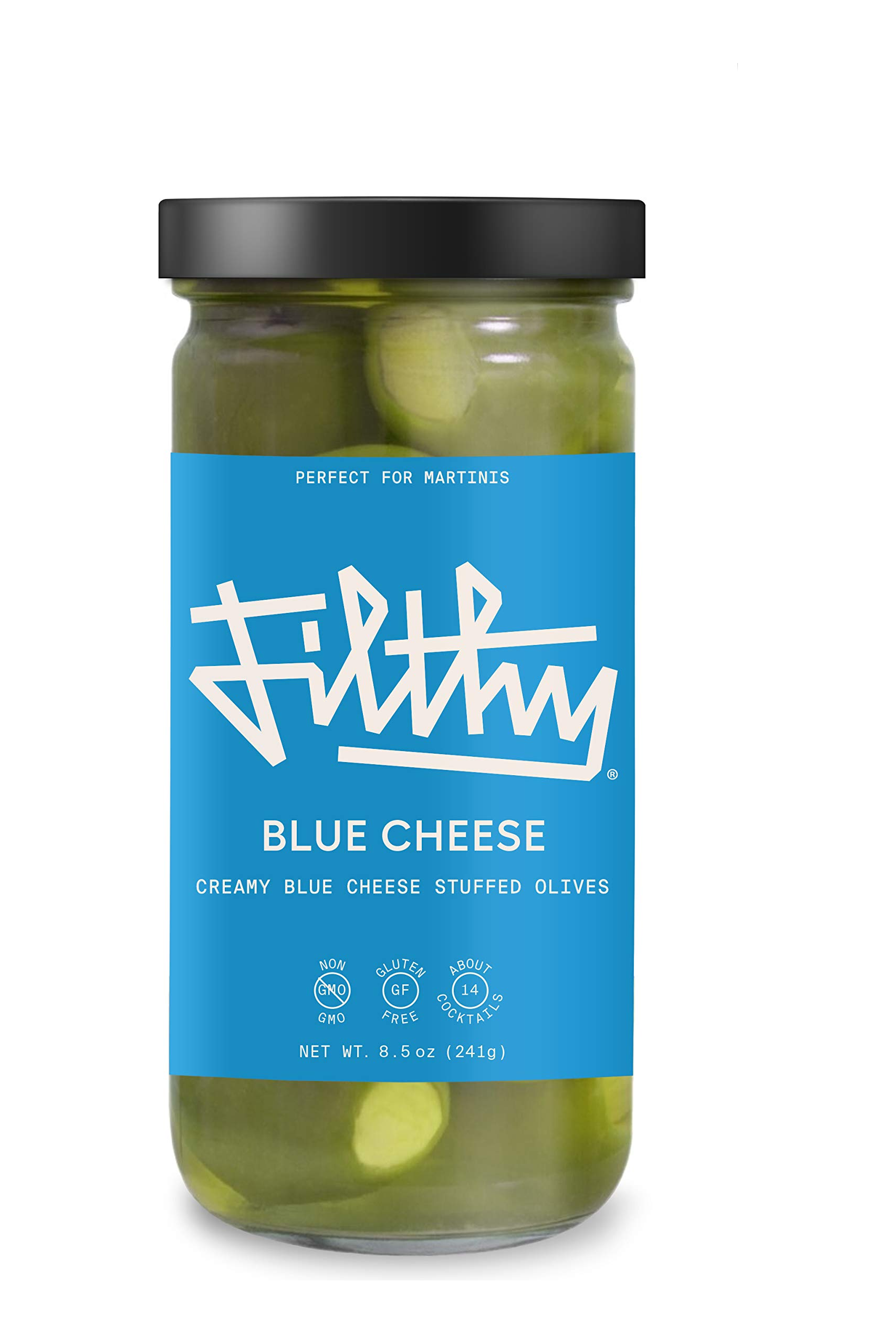 Filthy Blue Cheese Stuffed Olives Garnish 5-Oz