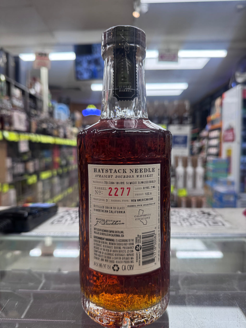 Redwood Empire Haystack Needle Single Barrel Straight Bourbon Whiskey 750ml