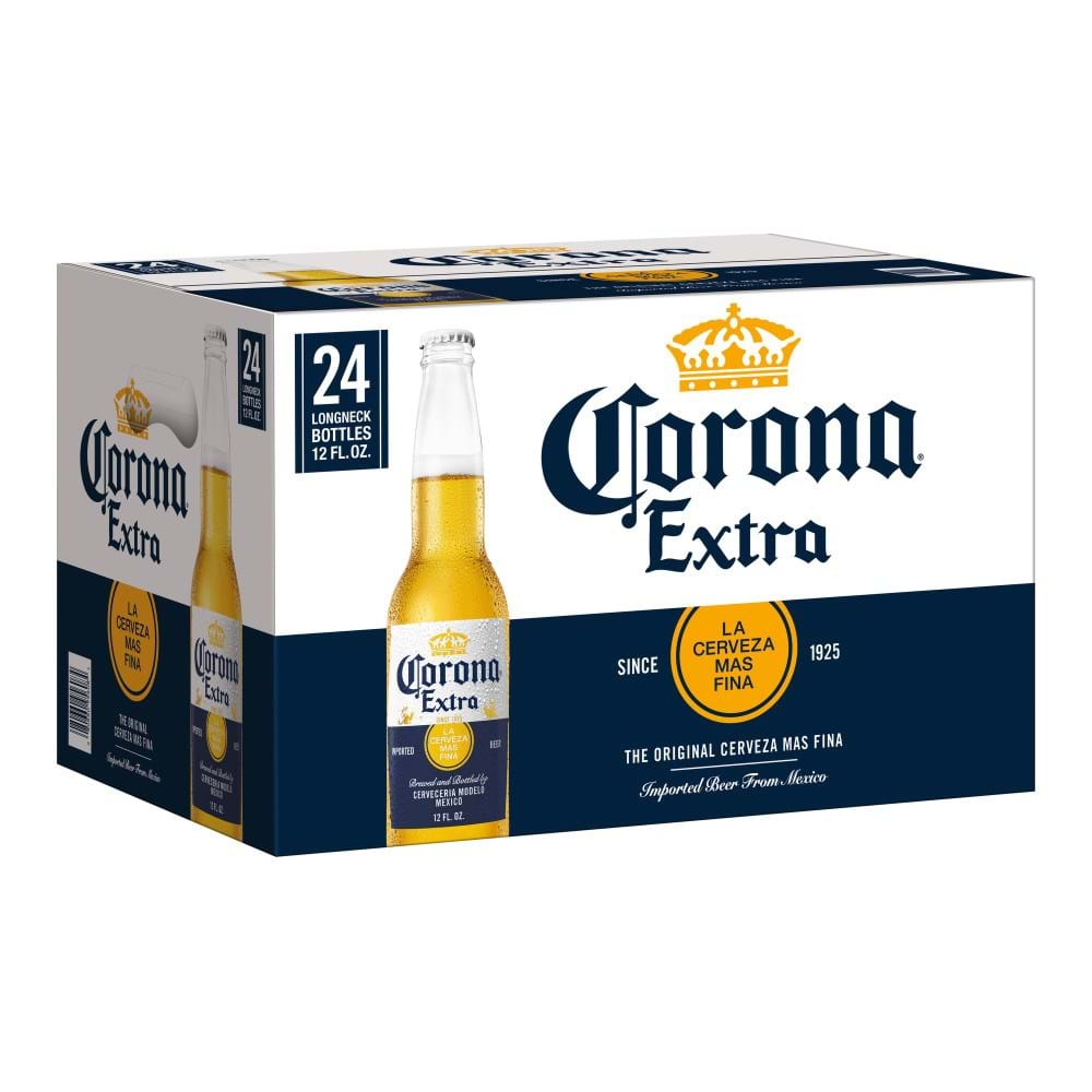 Corona Extra Lager Beer 12-Oz Bottle 24-Pack