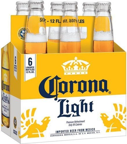 Corona Light Lager Beer 12-Oz Bottle 6-Pack
