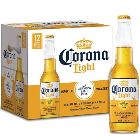 Corona Light Lager Beer 12-Oz Bottle 12-Pack