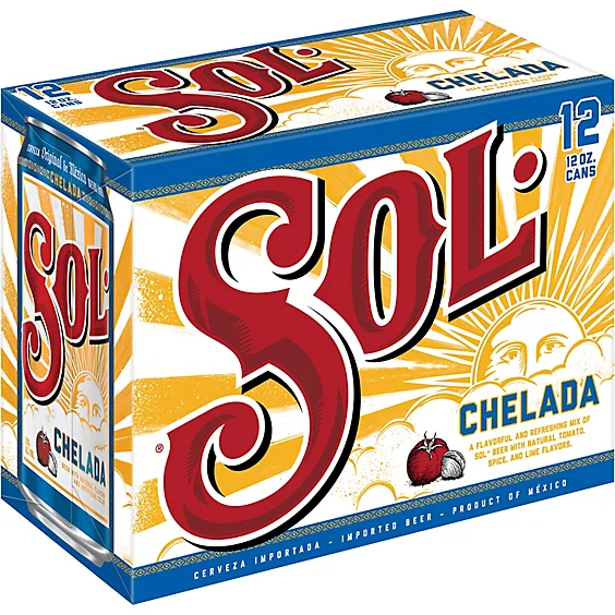 Sol Chelada Beer 12-Oz 12-Pack