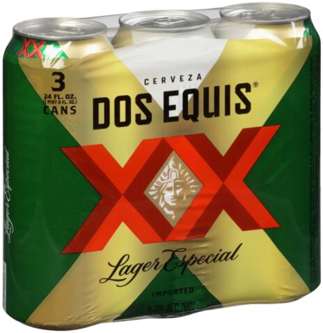 Dos Equis XX Special Lager Beer 24-Oz Cans 3-Pack