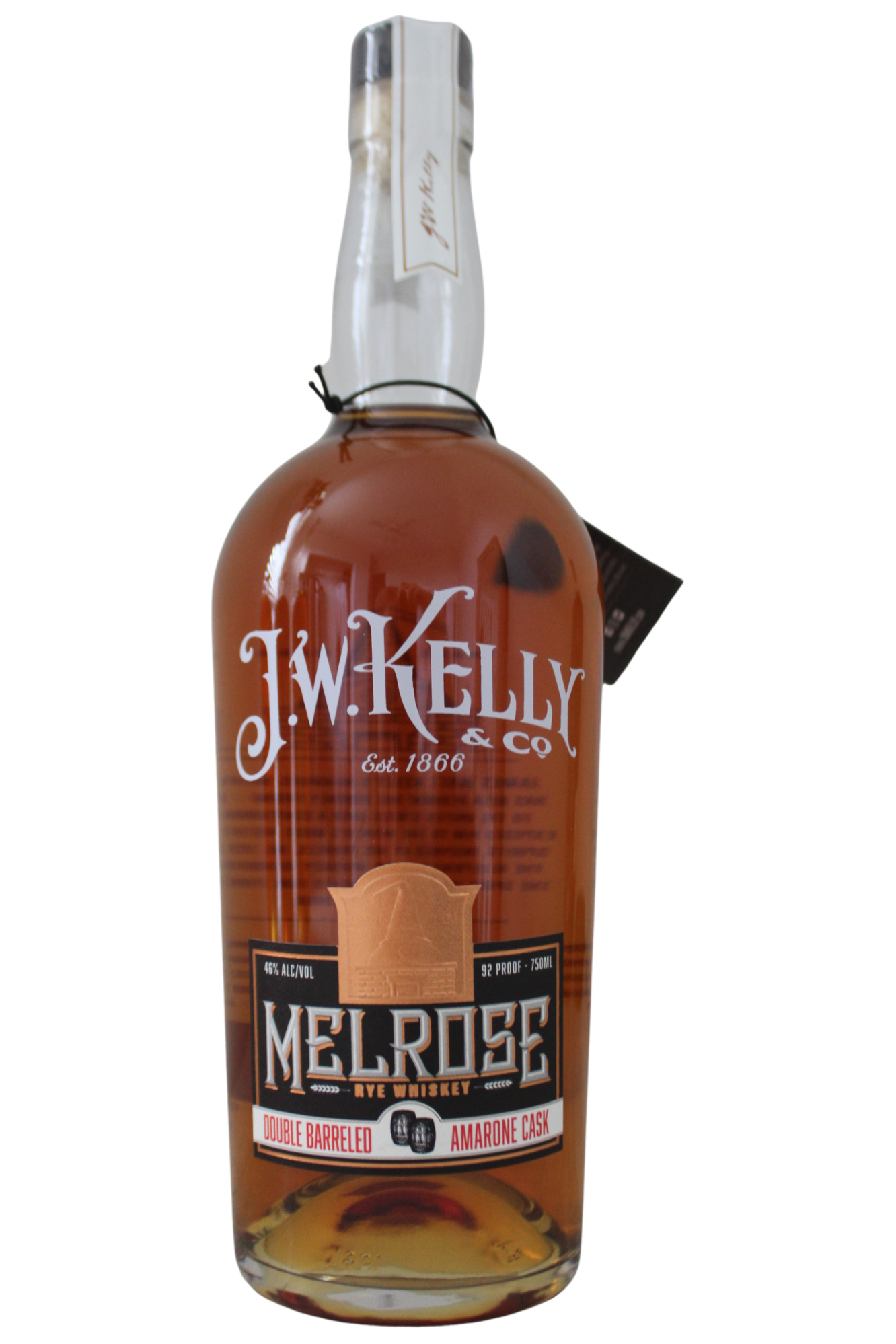J. W. Kelly & Co. Melrose Amarone Cask Rye Whiskey 750ml