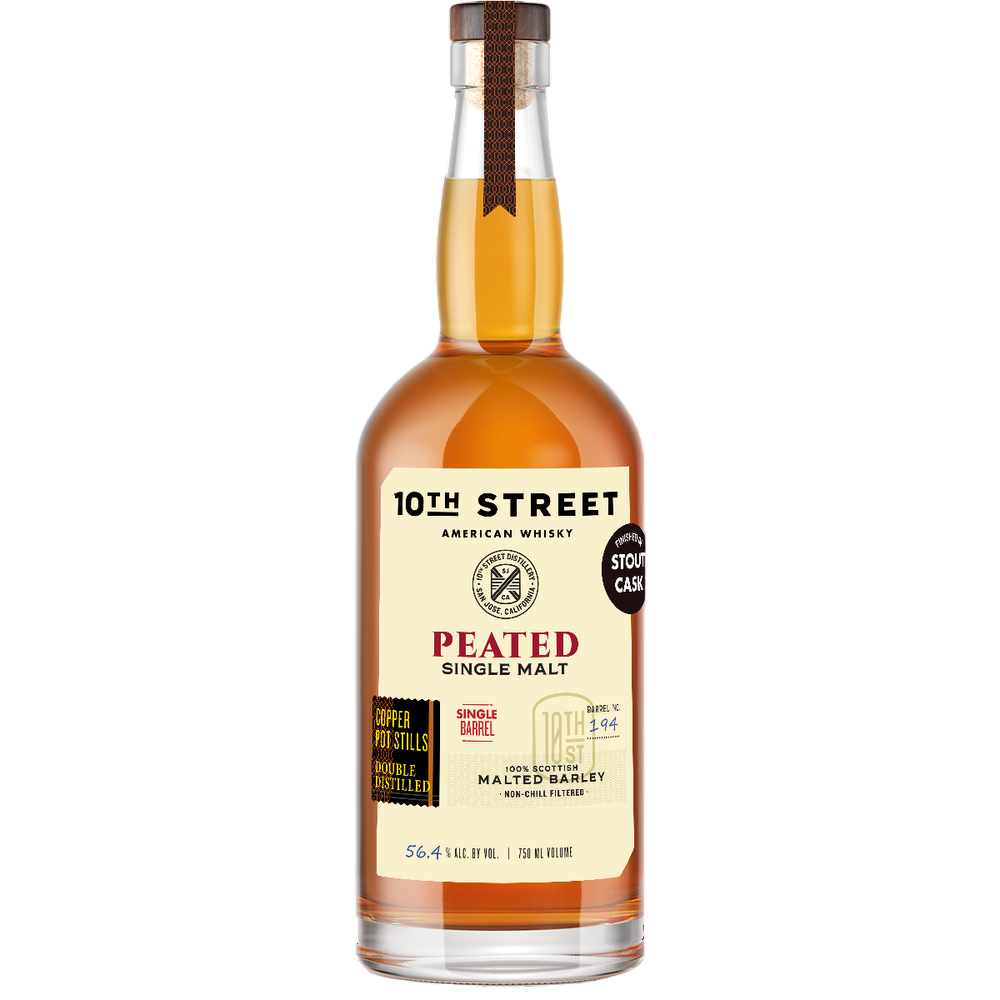 10th Street Peated Sinlge Malt Finished in Port Cask 750ml