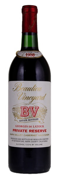 1980 Beaulieu Vineyard BV Georges de Latour Private Reserve Cabernet Sauvignon 750ml