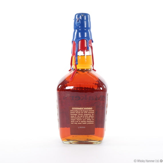2001 Maker's Mark It's That Time of Year Again Blue/Red Wax Kentucky Straight Bourbon Whisky 1Lt