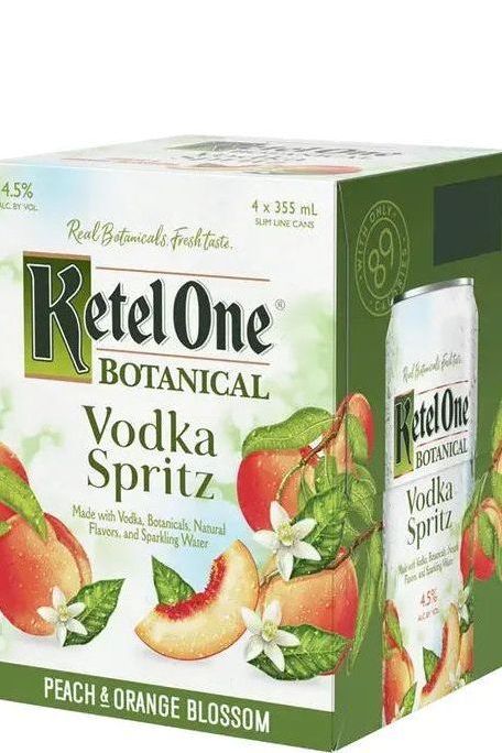 Ketel One Botanical Peach & Orange Blossom Vodka Spritz 4 Pack