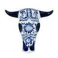 Azulejos Trophy Blue Head Horn Anejo Tequila 750ml