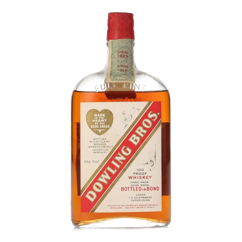 1929 Dowling Bros Old Fashioned Kentucky Whiskey 1pt