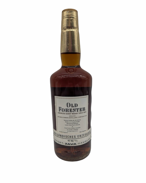 1968 Old Forester Kentucky Straight Bourbon Whiskey