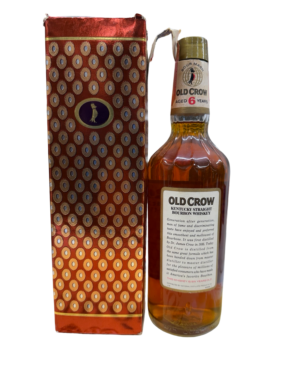 1975 Old Crow Kentucky Straight Bourbon Whiskey