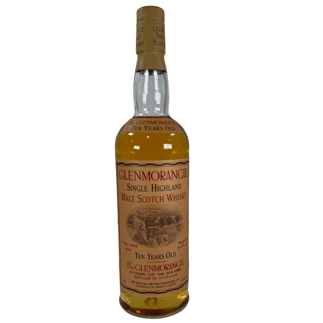 1980's Glenmorangie 10 Year Old Single Highland Malt Scotch Whisky 750ml