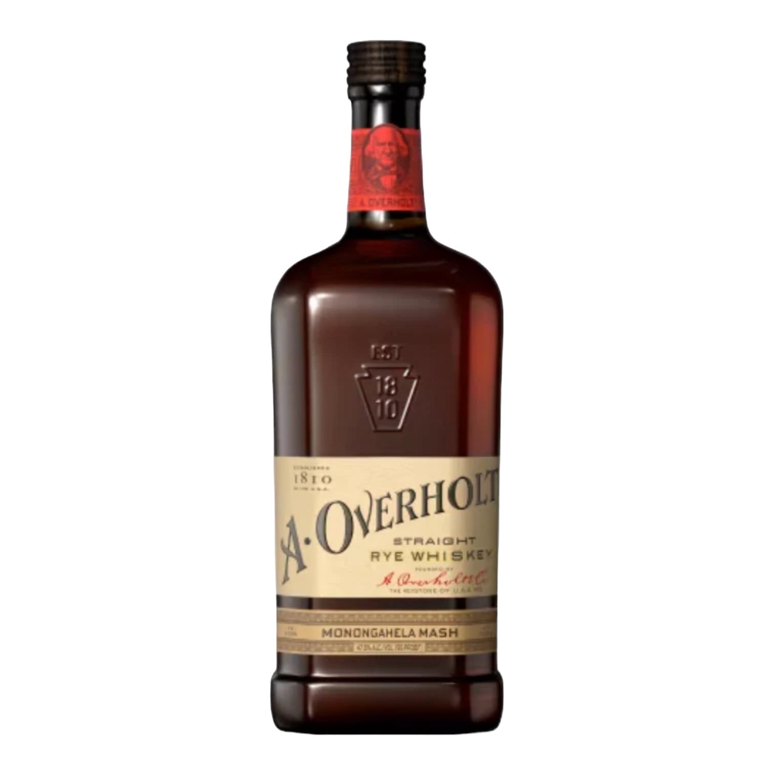 A. Overholt Monongahela Mash Straight Rye Whiskey 750ml