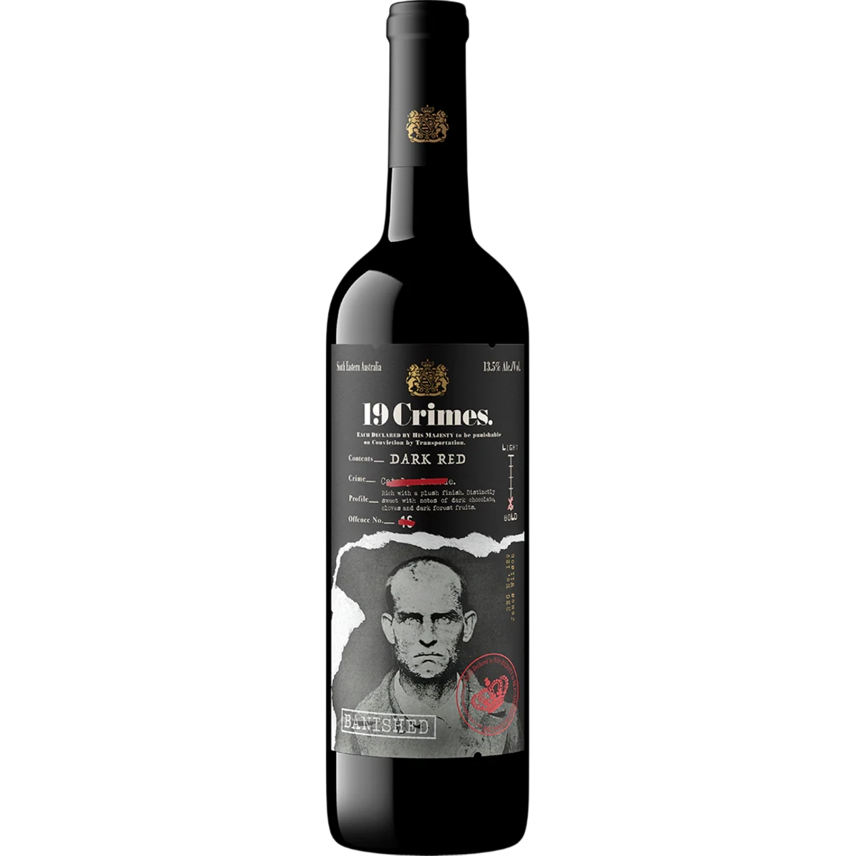 19 Crimes The Banished Dark Red 750 ml
