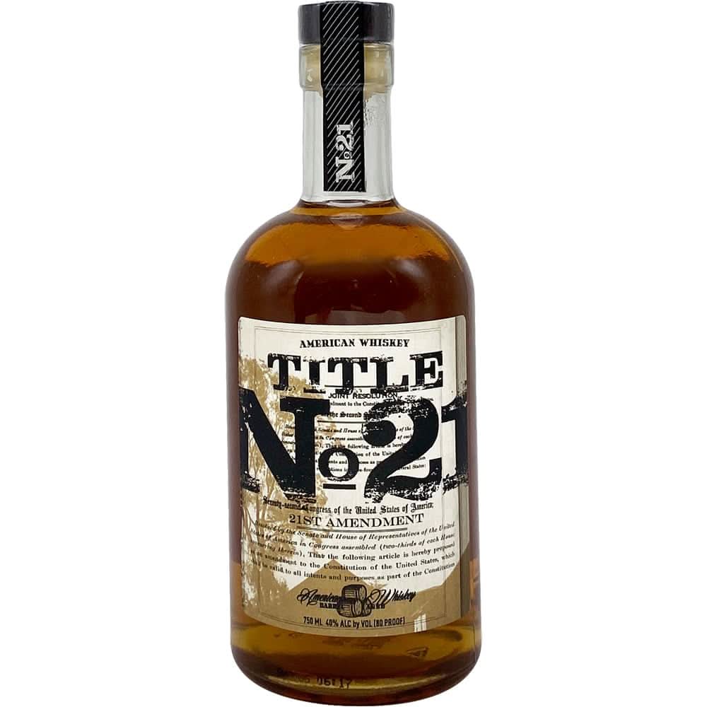 Title No. 21 Blended American Whiskey 750ml