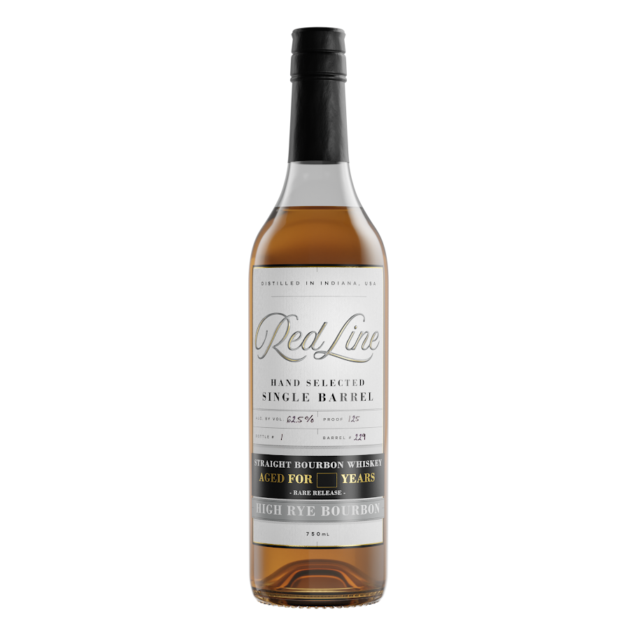 Red Line 10 Year Old High Rye Single Barrel Straight Bourbon Whiskey 750ml
