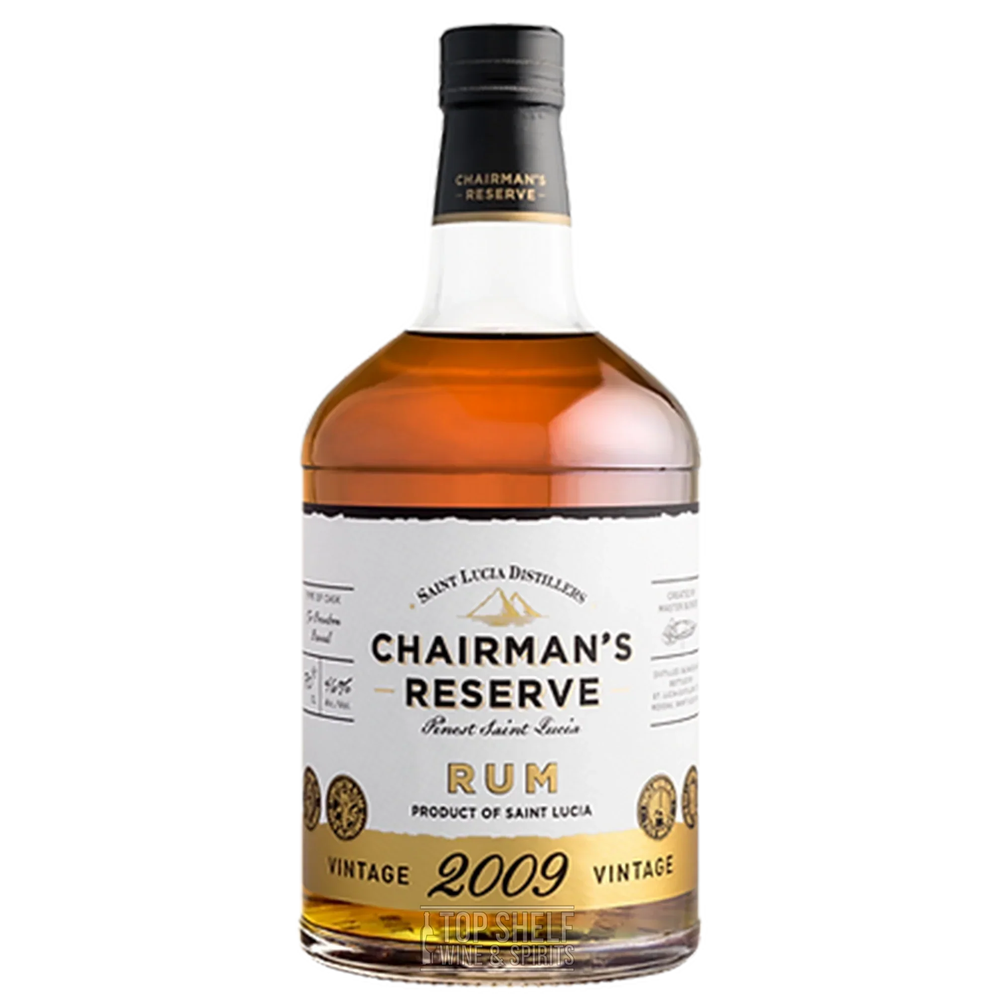 St. Lucia Distillers Chairman's Reserve 2009 Vintage Ex-Bourbon Barrel Finest Rum 750ml