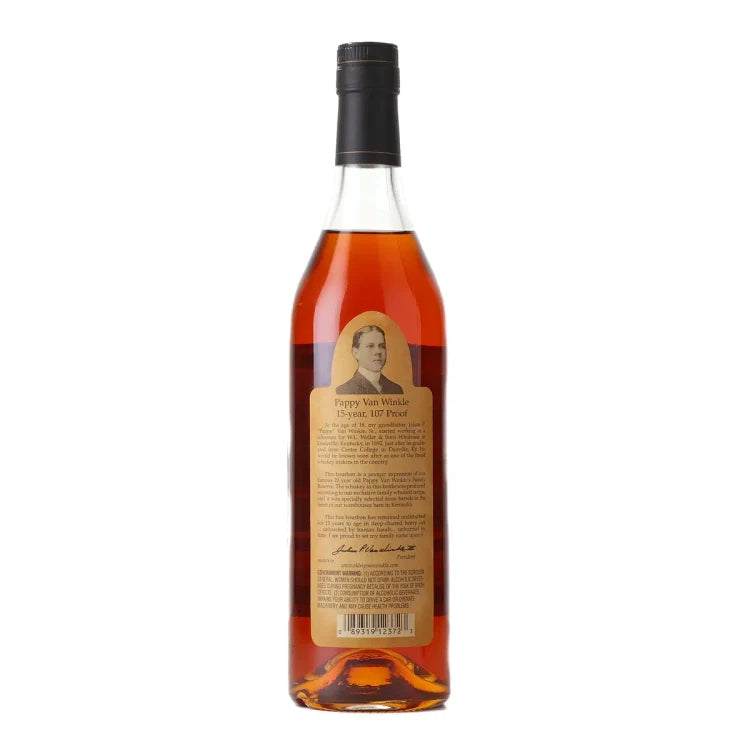 2009 Pappy Van Winkle Family Reserve 15 Year Old 100% Stitzel-Weller Kentucky Straight Bourbon Whiskey 750ml