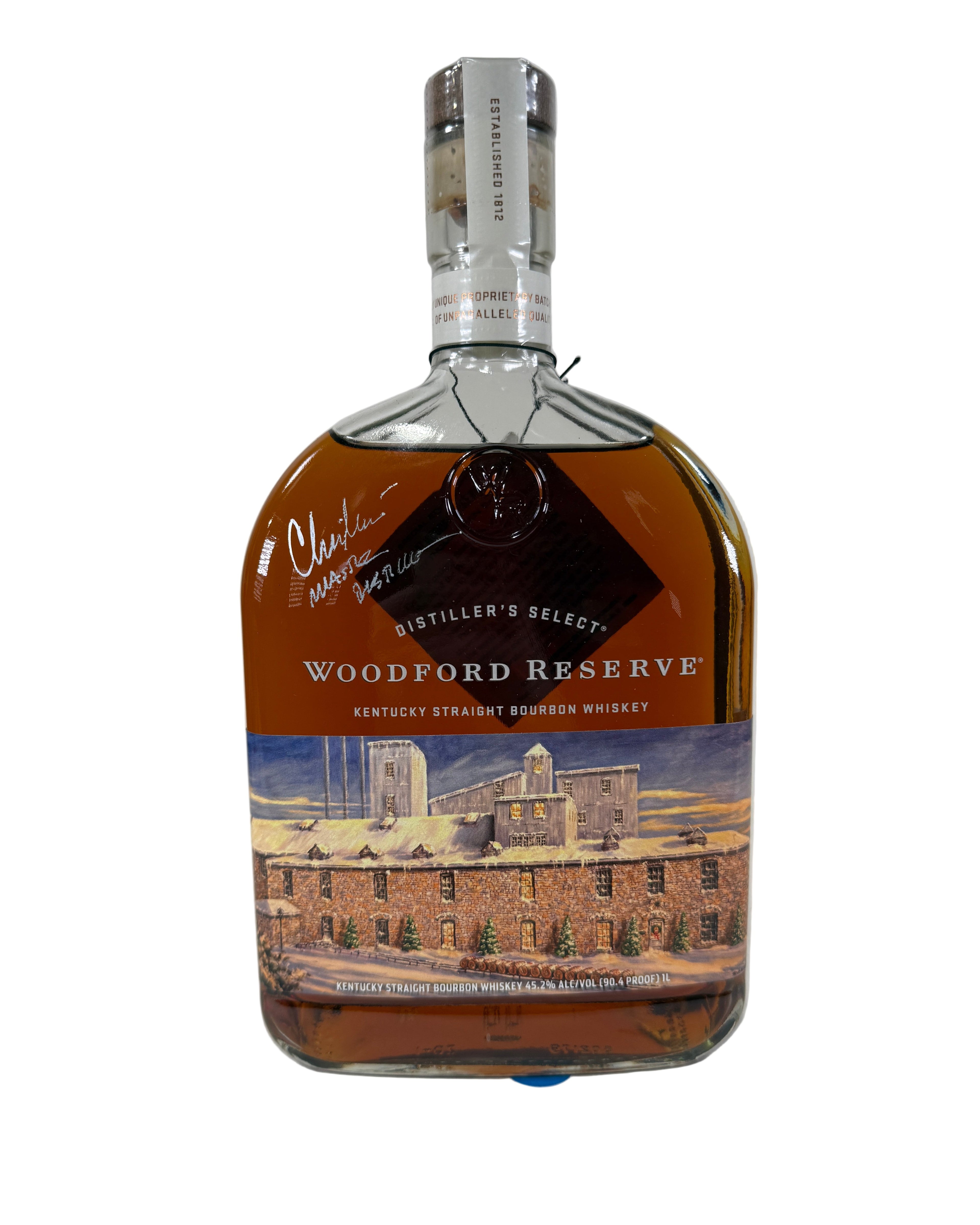 2017 Woodford Reserve Distiller's Select Snowfall at Woodford Reserve Kentucky Straight Bourbon Whiskey 1Lt Signed