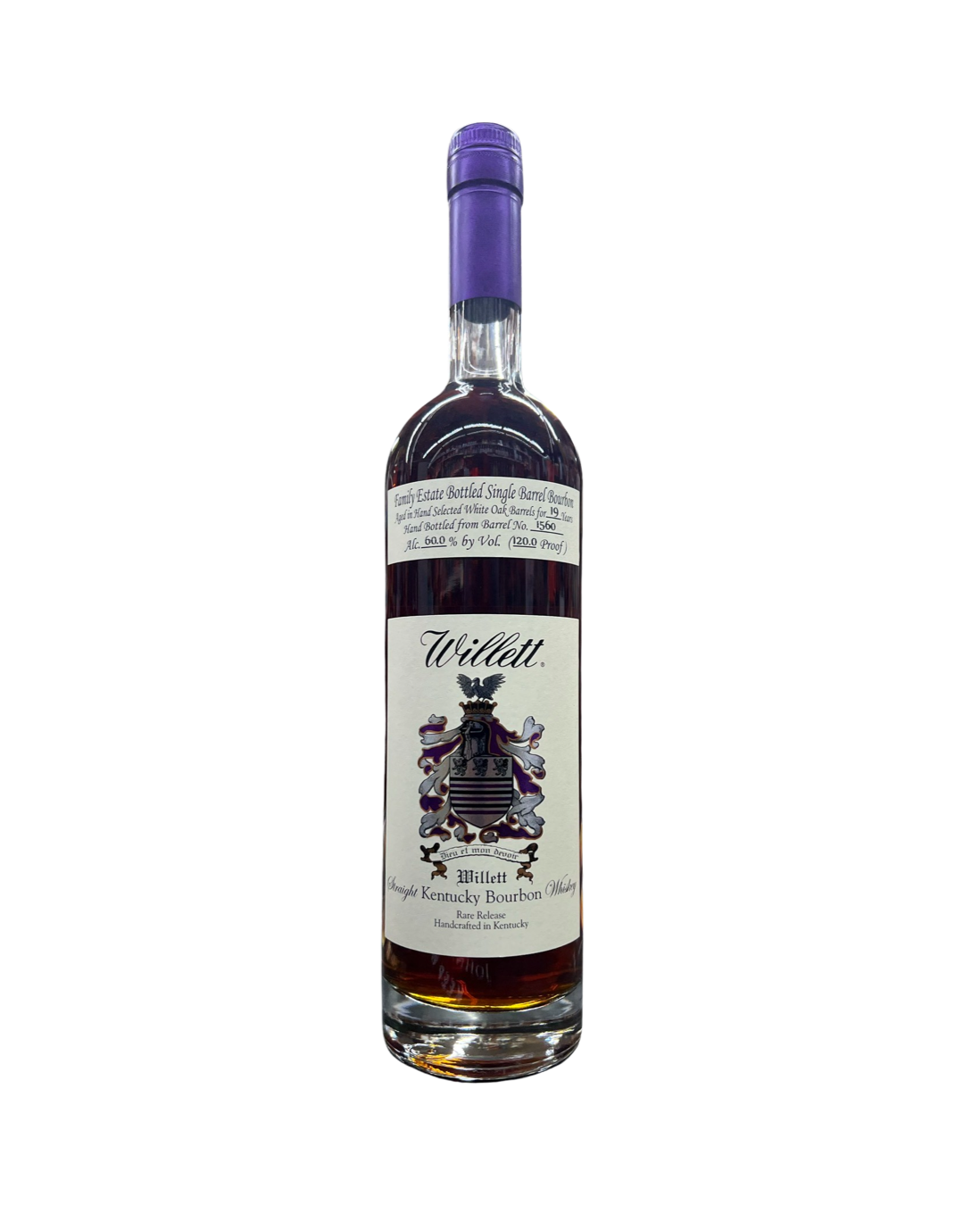 Willett Family Estate Bottled Single Barrel Lion's Share Vol.1 Private Barrel Selection 10 Year Old Barrel No. 2070 Blue Wax Kentucky Straight Bourbon Whiskey
