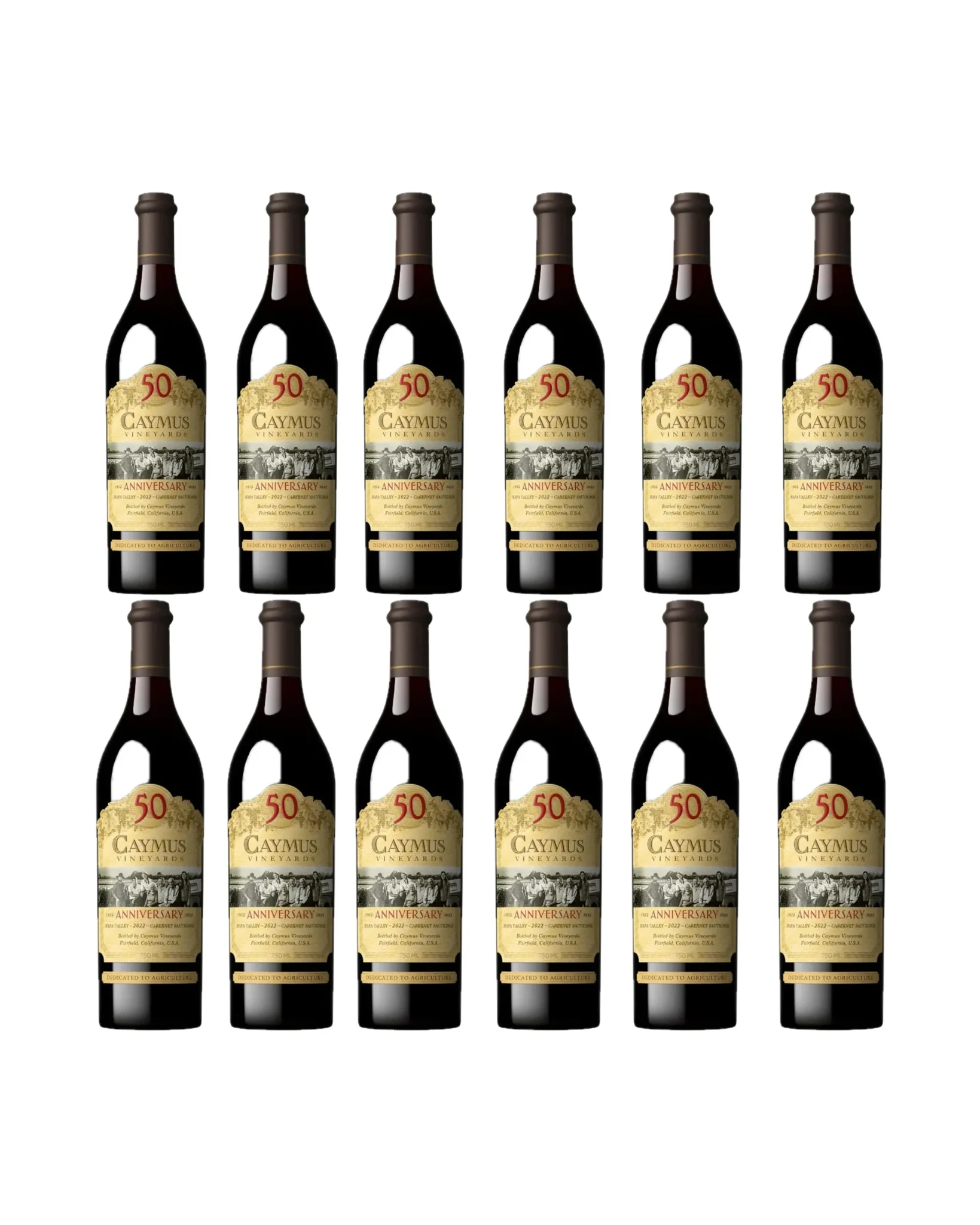 2022 Caymus Napa Valley 50th Anniversary Cabernet Sauvignon Bundle 750ml 12-Pack