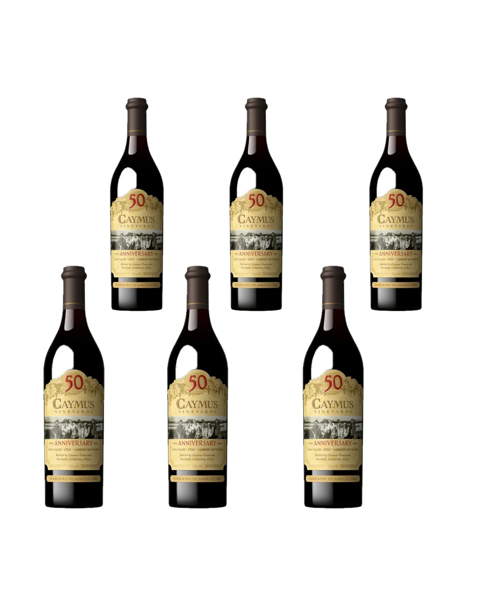 2022 Caymus Napa Valley 50th Anniversary Cabernet Sauvignon Bundle 750ml 6-Pack
