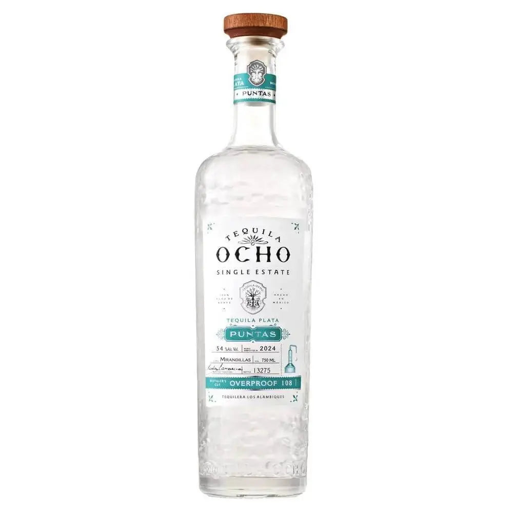 2024 Tequila Ocho Puntas Single Estate Overproof Plata Tequila 750ml