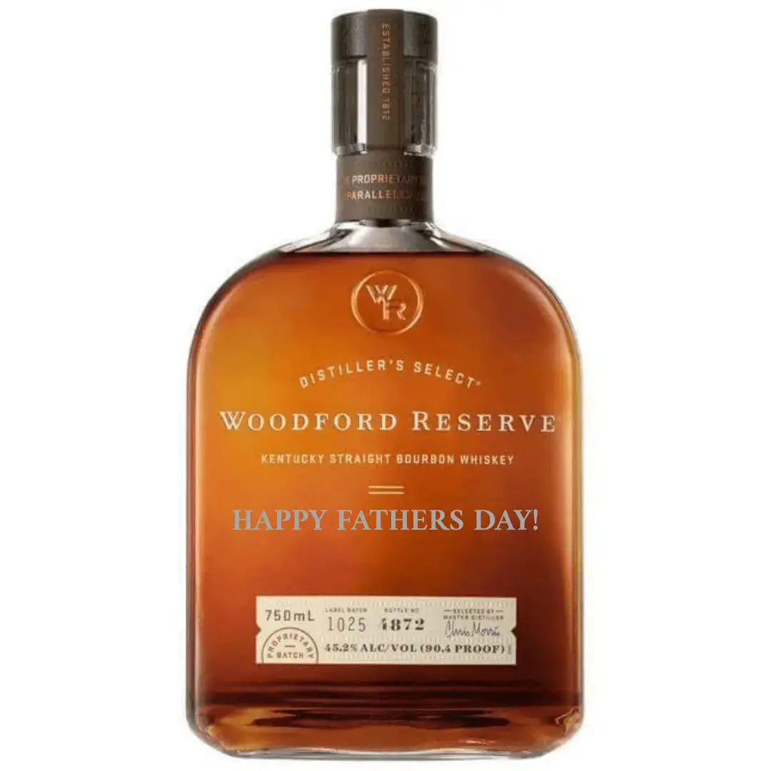 2025 Woodford Reserve Happy Father Day Engraved Bottle Distillers Select Kentucky Straight Bourbon Whiskey 750ml