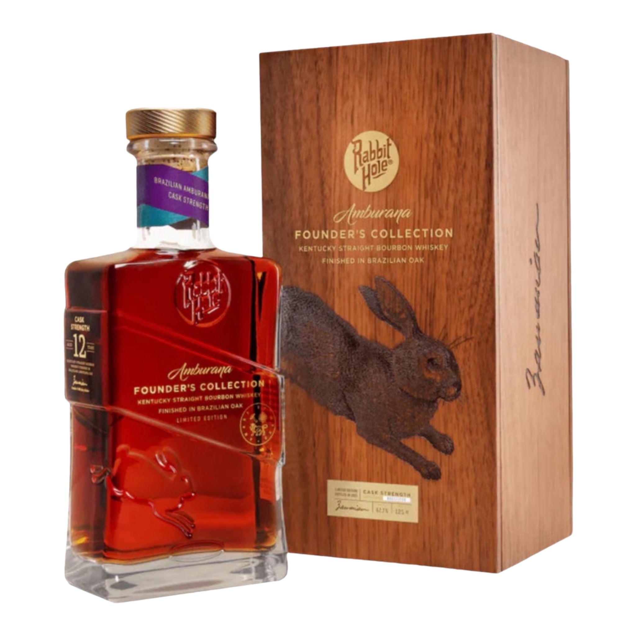 Rabbit Hole Founder's Collection Amburana Brazilian Oak Finish 12 Year Old Kentucky Straight Bourbon Whiskey 750ml