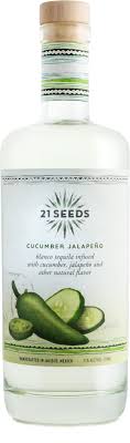 21 Seeds Cucumber Jalapeno Infused Tequila 1Lt