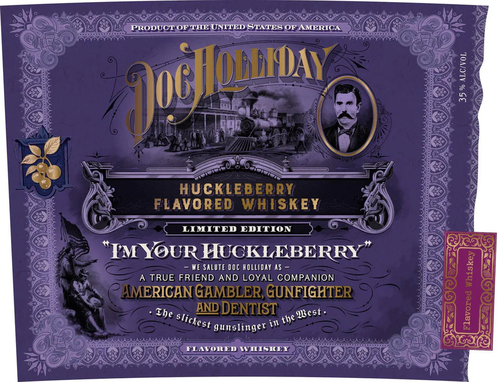 World Whiskey Society Doc Holliday I'm Your Huckleberry Huckleberry Flavored Whiskey 750ml