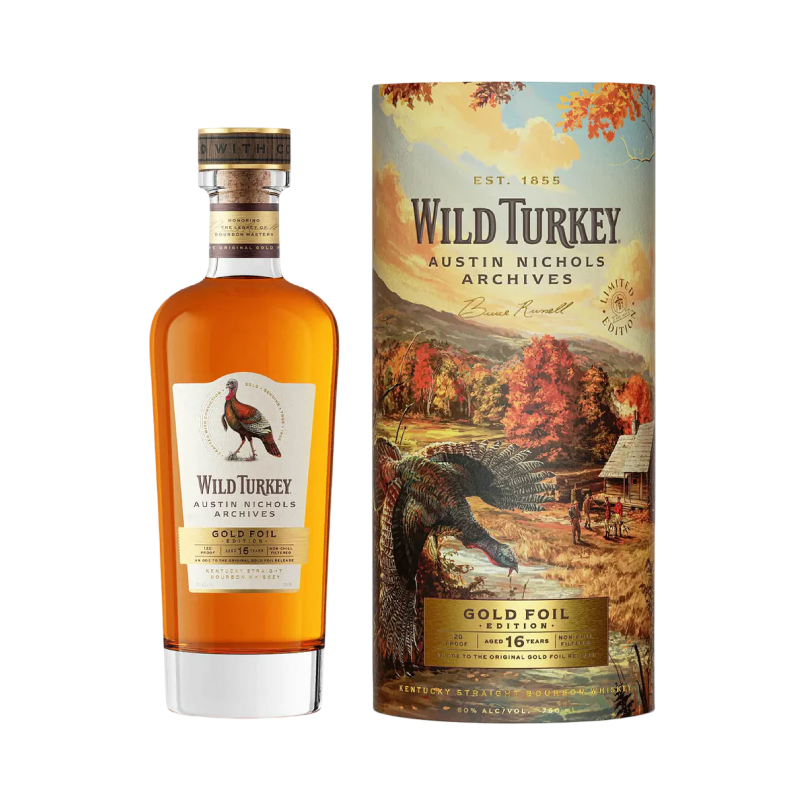 2026 Wild Turkey Austin Nichols Archives Gold Foil Edition 16 Year Old Kentucky Straight Bourbon Whiskey 750ml