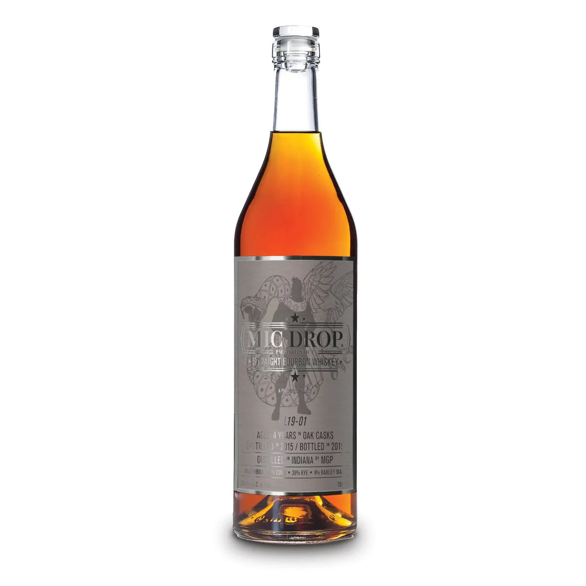 2019 Mic Drop 4 Year Old Straight Bourbon Whiskey 750ml