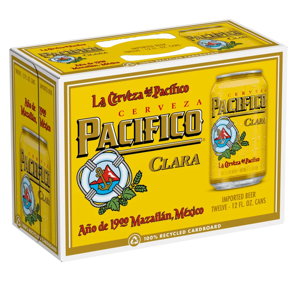 Grupo Modelo Pacifico Clara Lager Beer 12-Oz 12-Pack