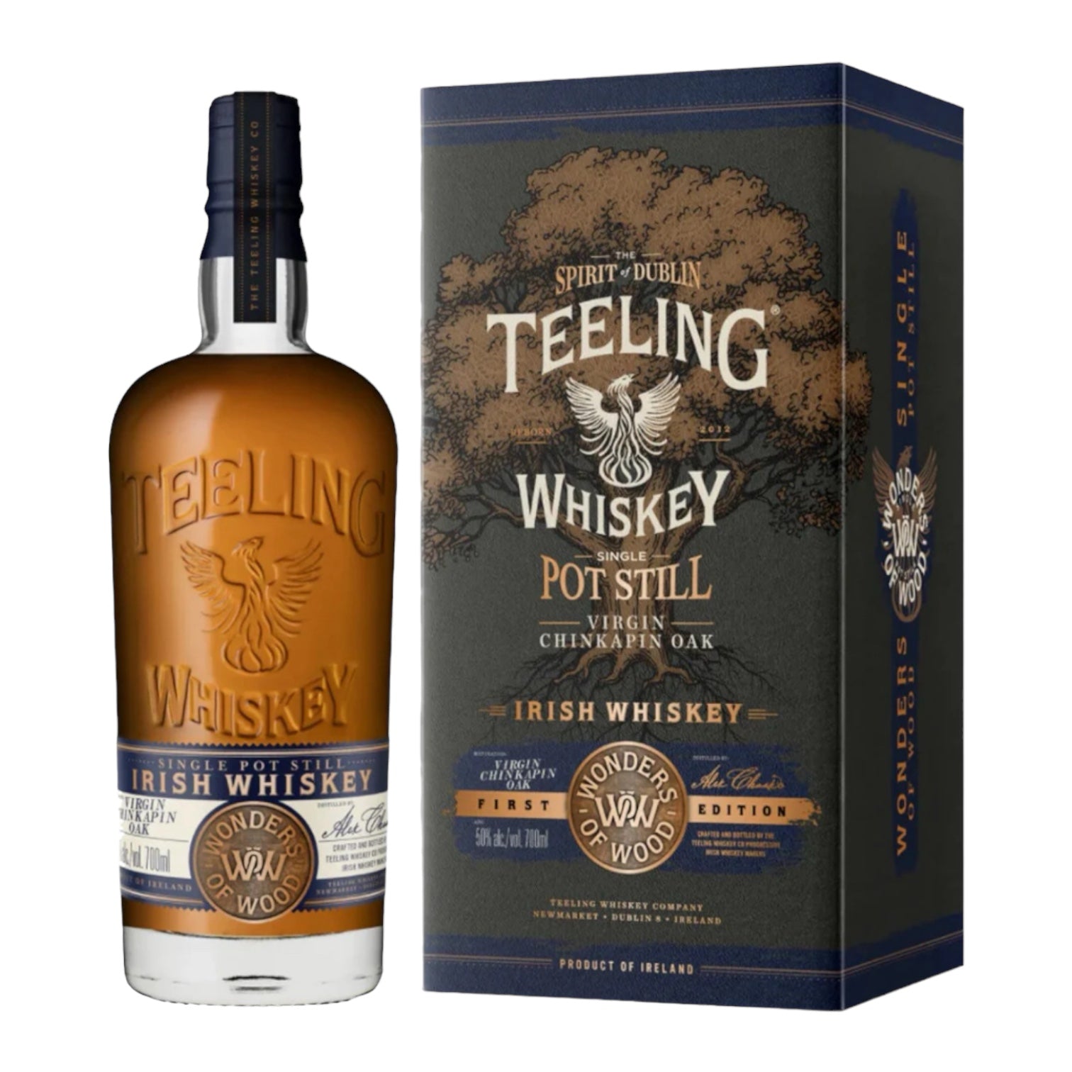 The Teeling Whiskey Co. Wonders of Wood First Edition Virgin Chinkapin Oak Single Pot Still Irish Whiskey 700ml