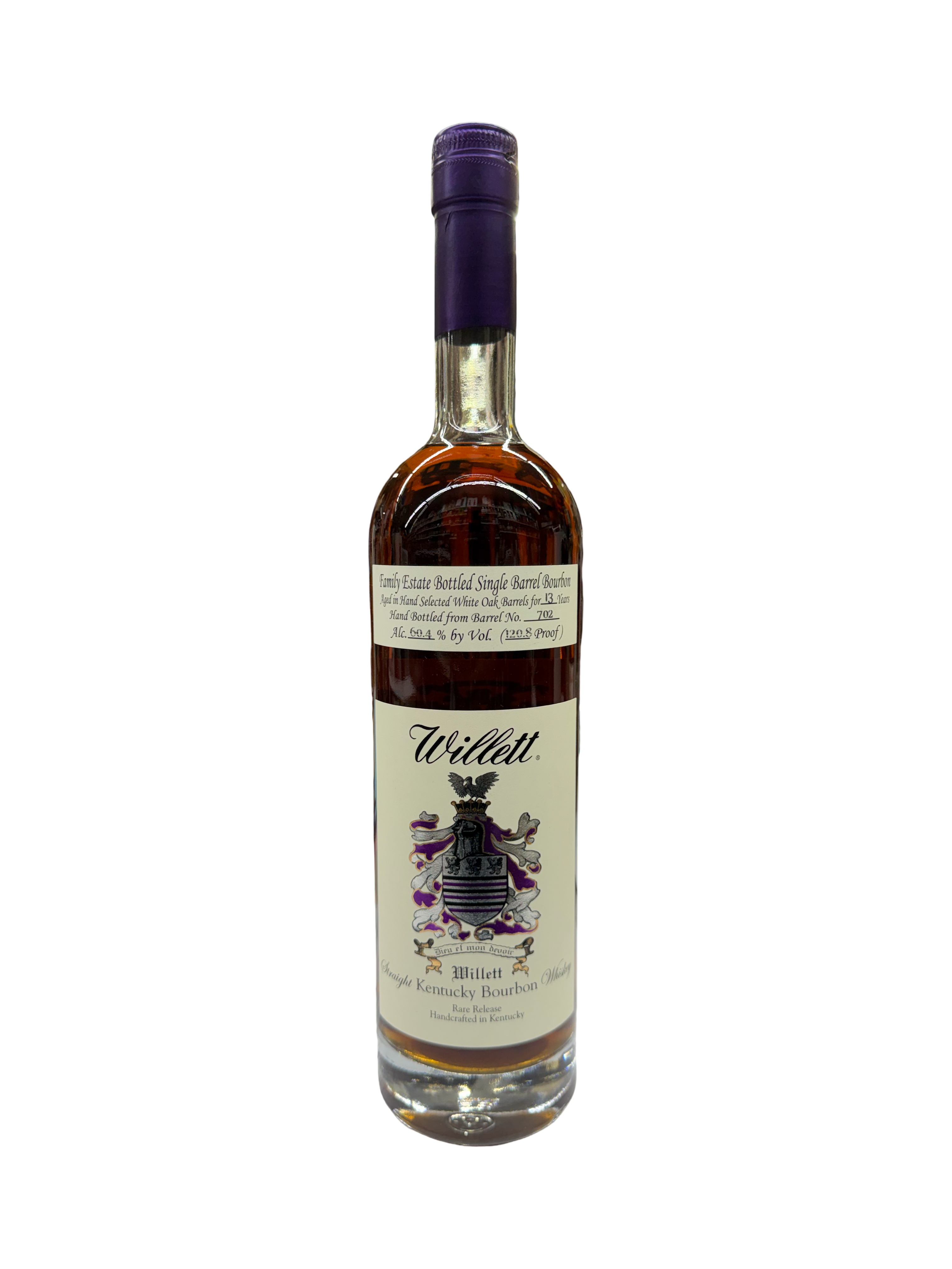 Willett Family Estate Bottled Single Barrel 13 Year Old Barrel No. 702 Straight Bourbon Whiskey 750ml