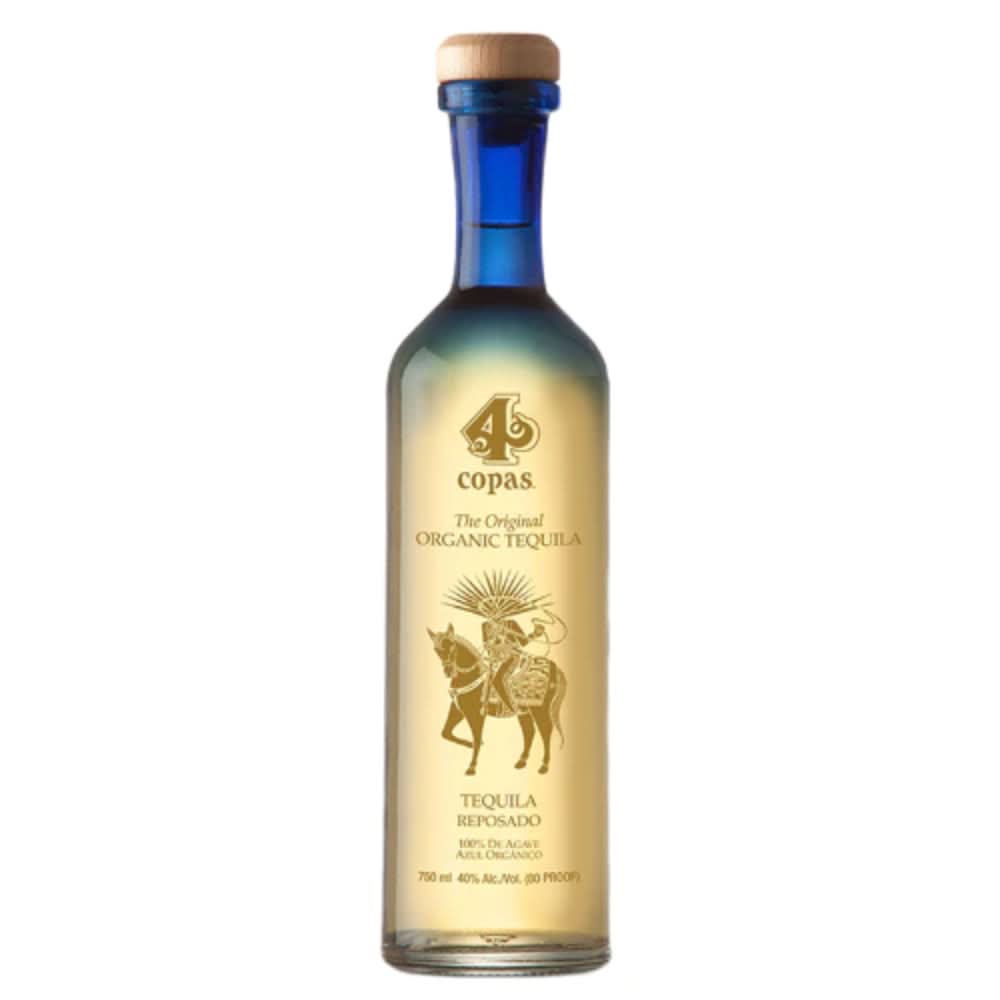 4 Copas Organic Reposado Tequila kosher 750ml