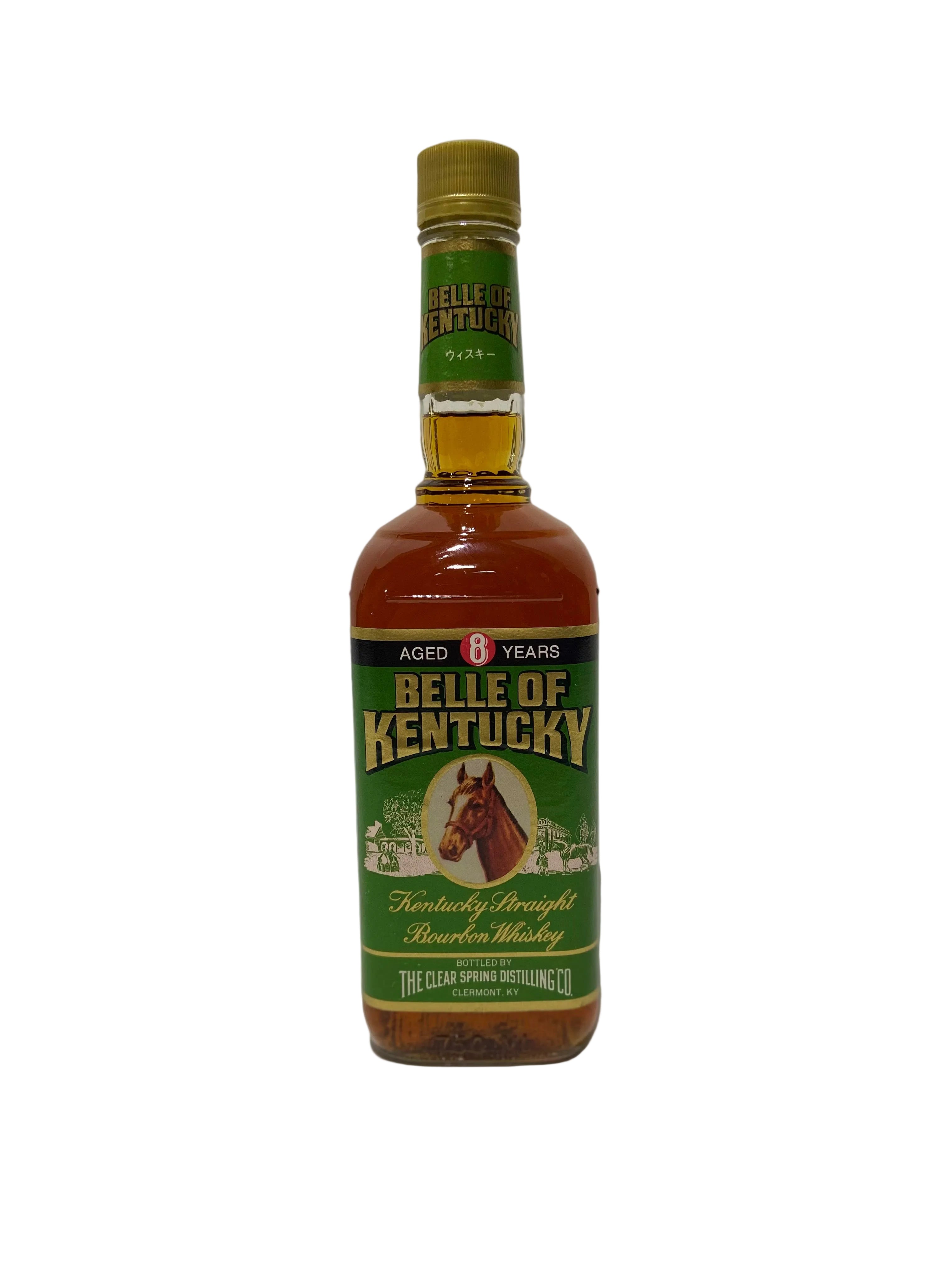 1988 Clear Spring Belle of Kentucky 8 year old Kentucky Straight Bourbon Whiskey 750ml