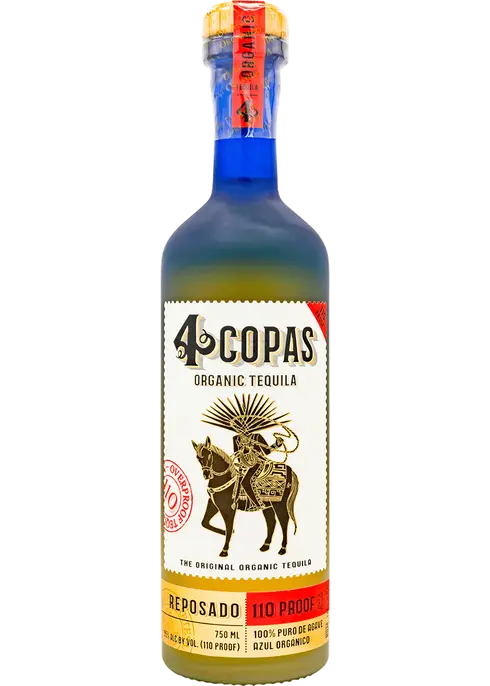 4 Copas Over Proof Reposado Tequila 750ml