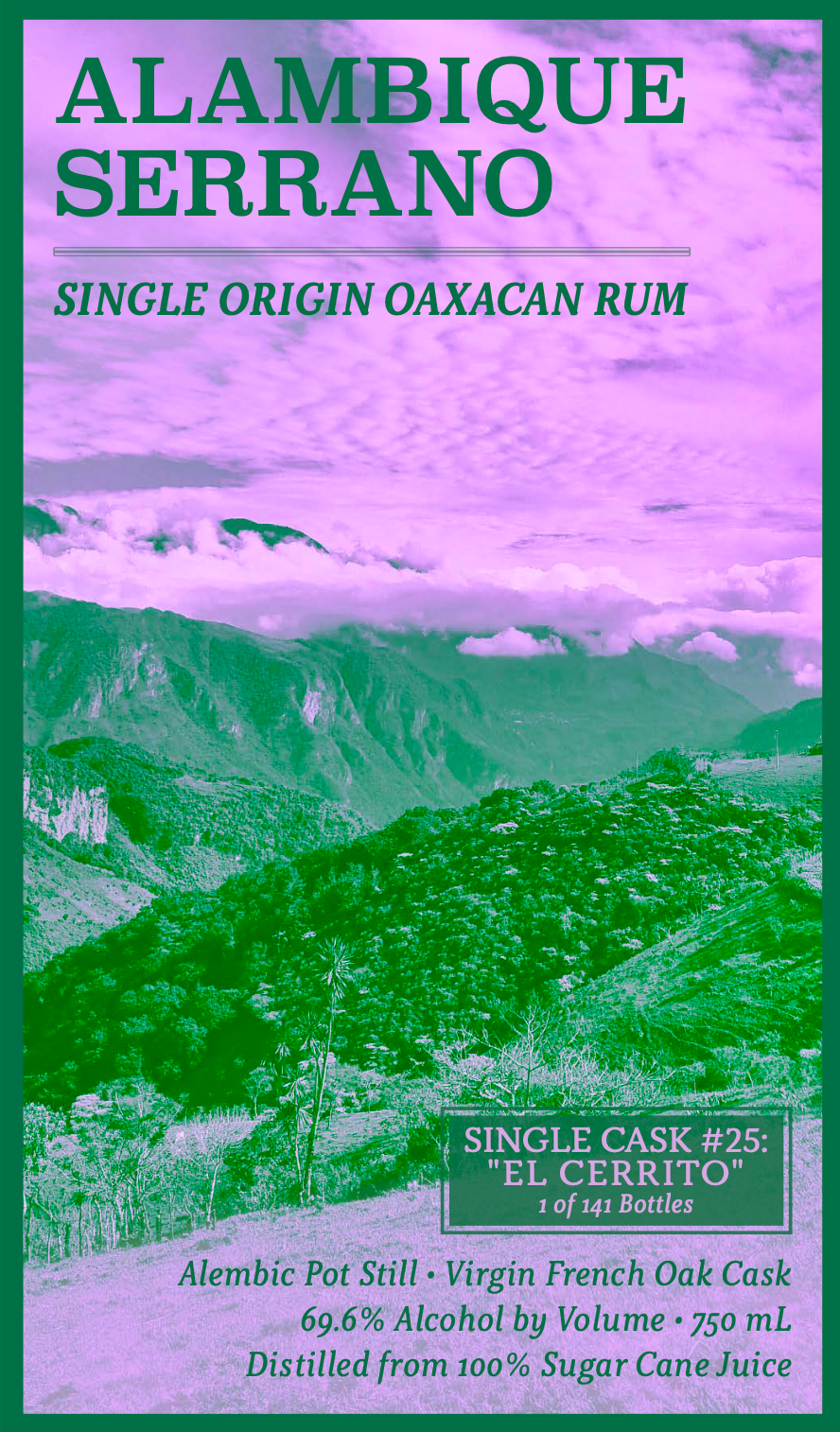 Alambique Serrano Single Cask 25 Single Origin El Cerrito Liquor Store Pick Oaxacan Rum 750ml