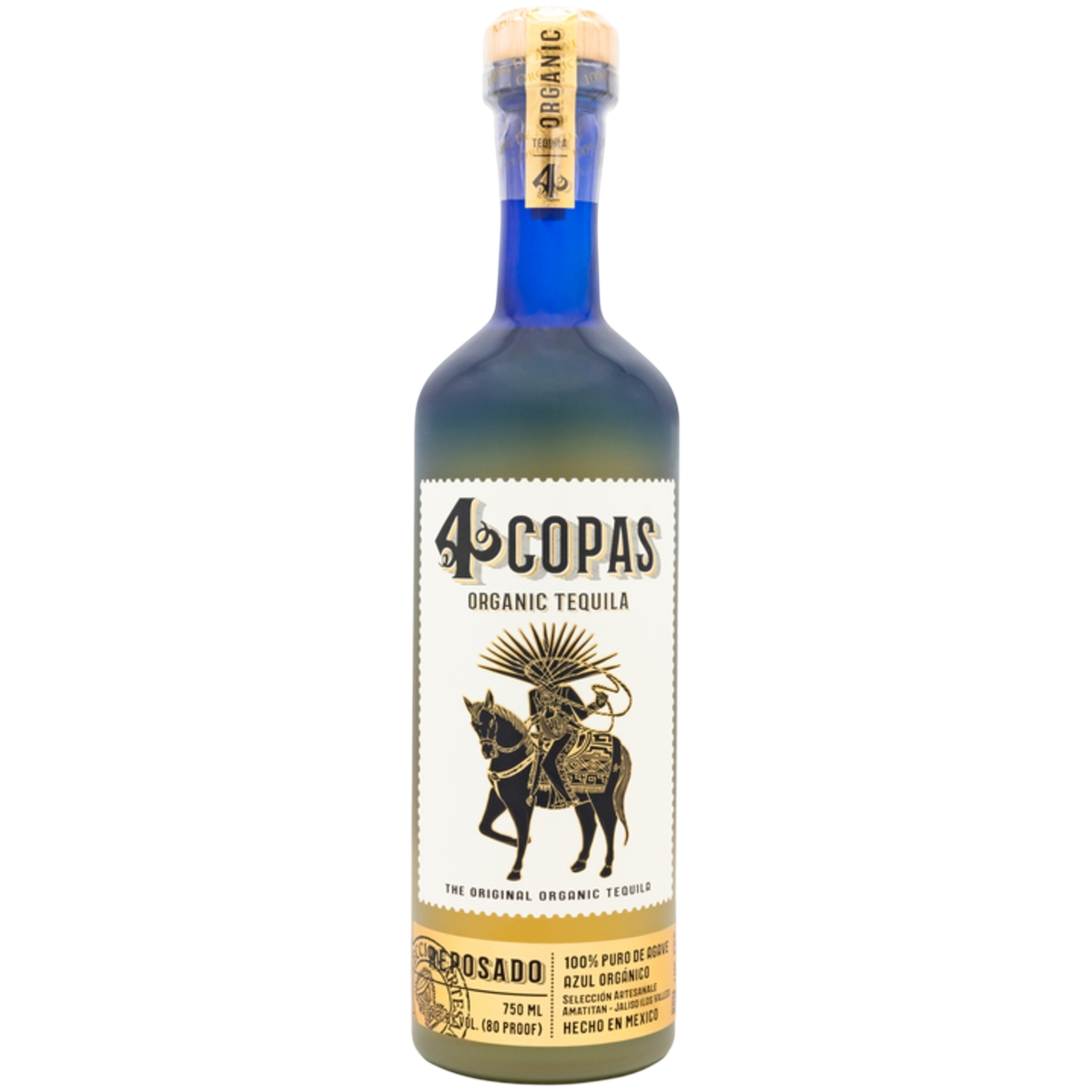 4 Copas Tequila Reposado 750 ml
