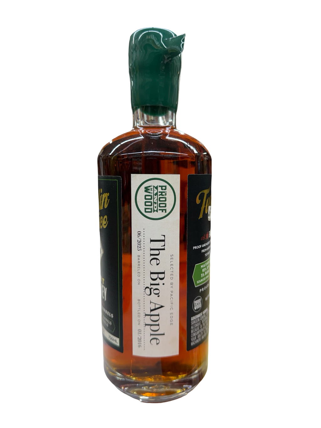 Deadwood Tumblin Dice Laird's Apple Brandy Barrel Finish Barrel Proof Straight Rye Whiskey
