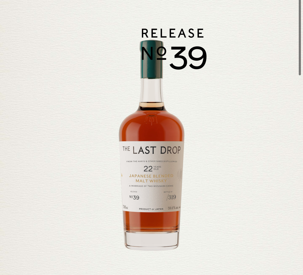 Last Drop 22 Year Old Release No. 39 Japanese Blended Malt Whisky