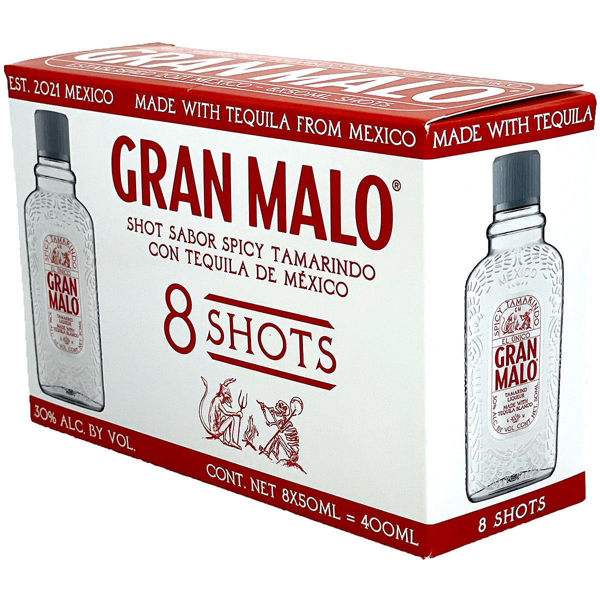 Gran Malo Spicy Tamarindo Tequila Liqueur 50ml 8-Pack