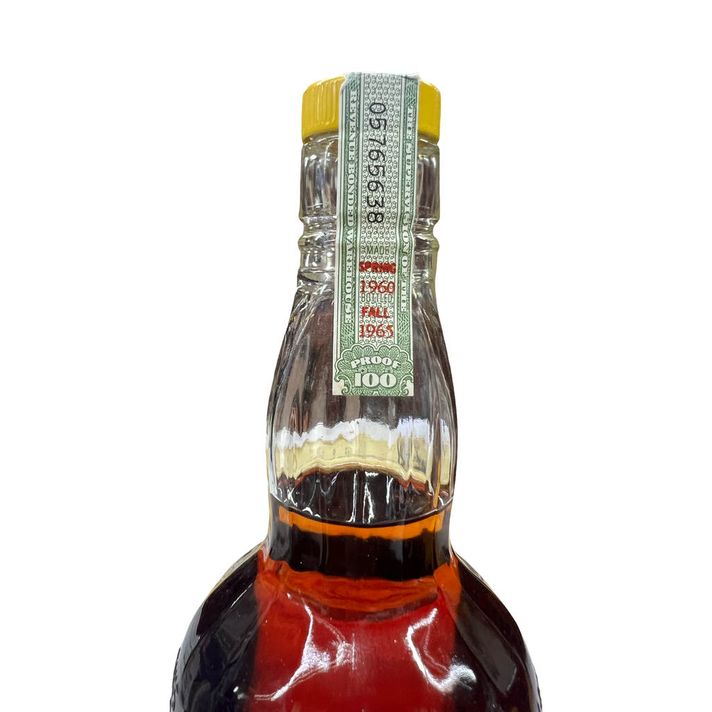 1960-1965 Old Taylor 100 Proof Bottled in Bond Kentucky Straight Bourbon Whiskey 4/5 Quart