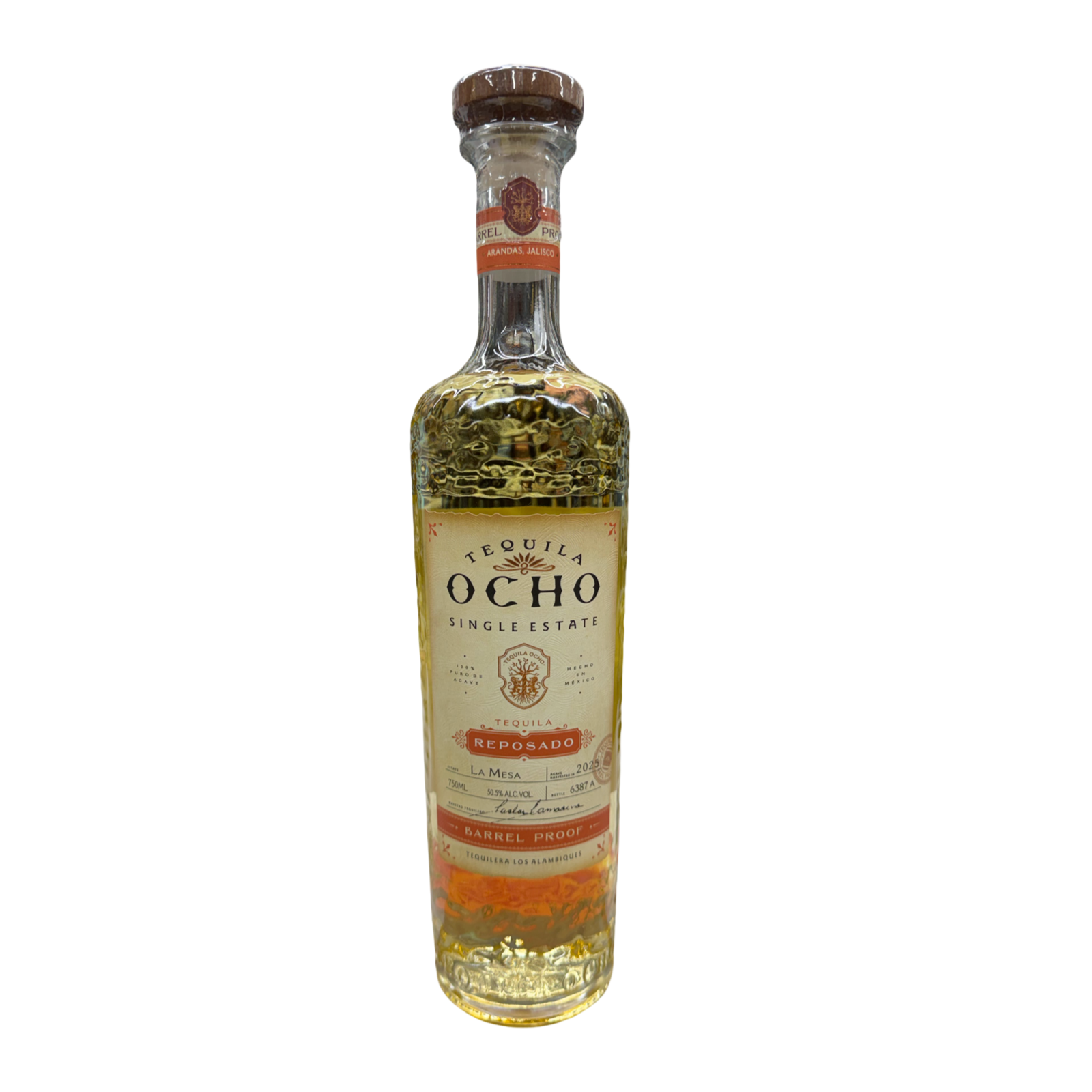 2025 Tequila Ocho La Mesa Barrel 101 Proof Reposado Tequila 750ml