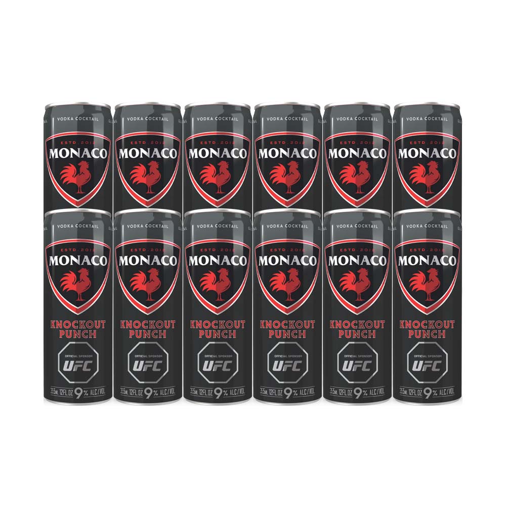 Monaco Knockout Punch Vodka Cocktail 355ml Can 12-Pack