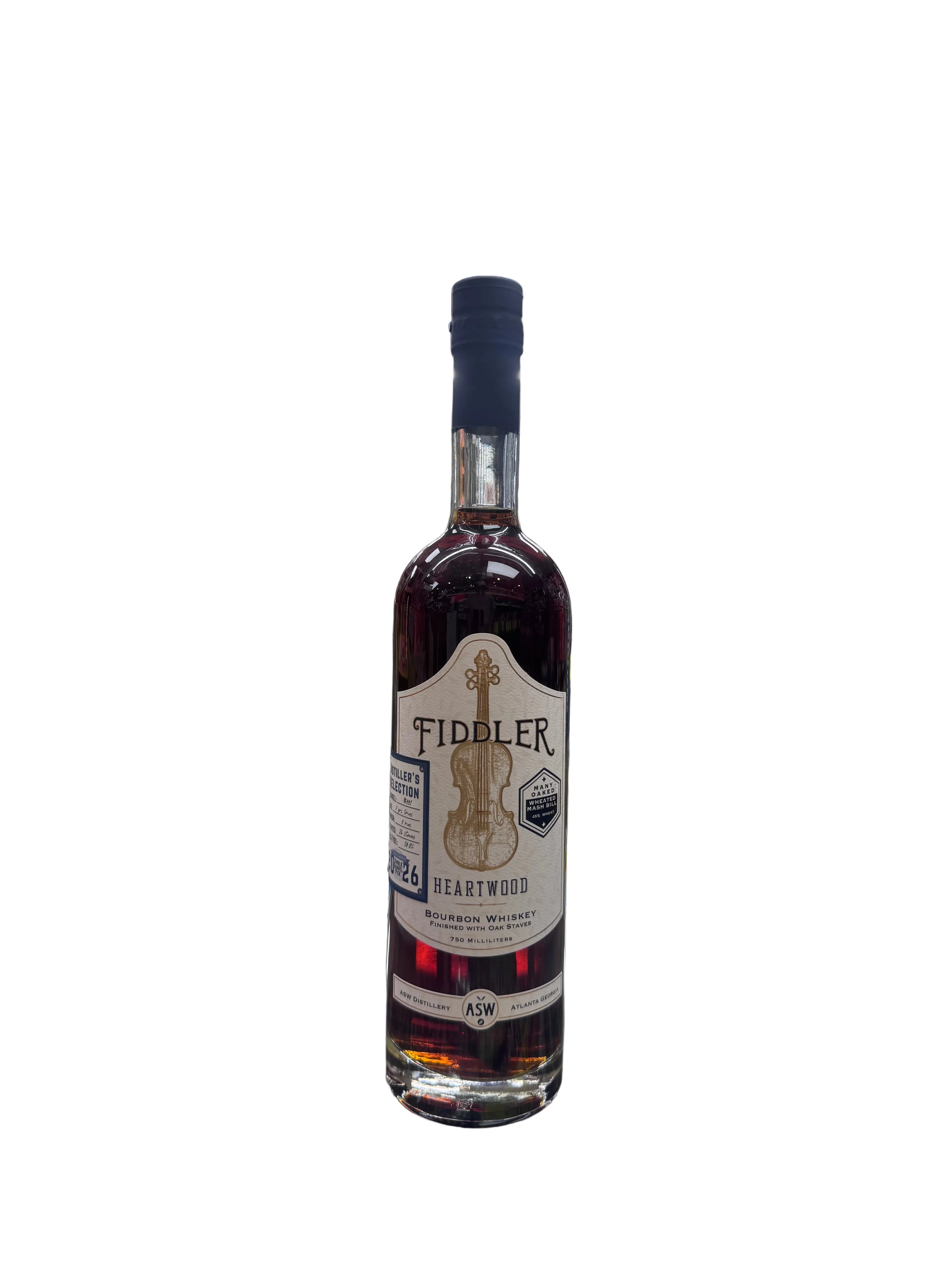 ASW Fiddler Georgia Heartwood Bourbon Whisky 750ml